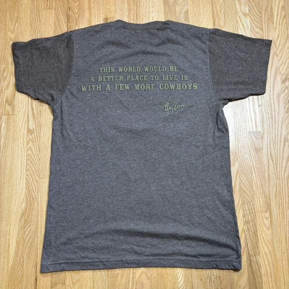 Toby Keith Pre-shrunk Tshirt Large World Better Place With More Cowboys - Unisex - Picture 6 of 6